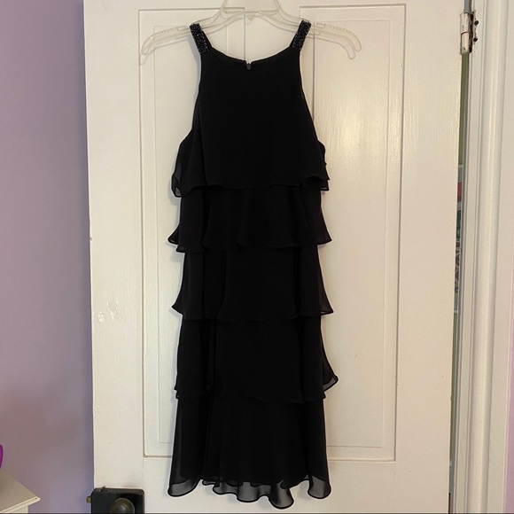 Black Ruffle Dress - Picture 1 of 6